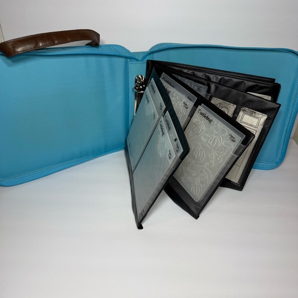 Cuttlebug Embossing Folder Storage Binder LOADED w/ Templates Embossers Diecuts - Picture 1 of 11